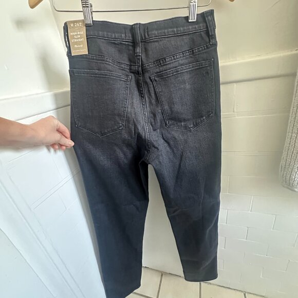 Madewell High-Rise Slim Straight Jeans - Richgrove Wash | BRAND NEW - Picture 6 of 9